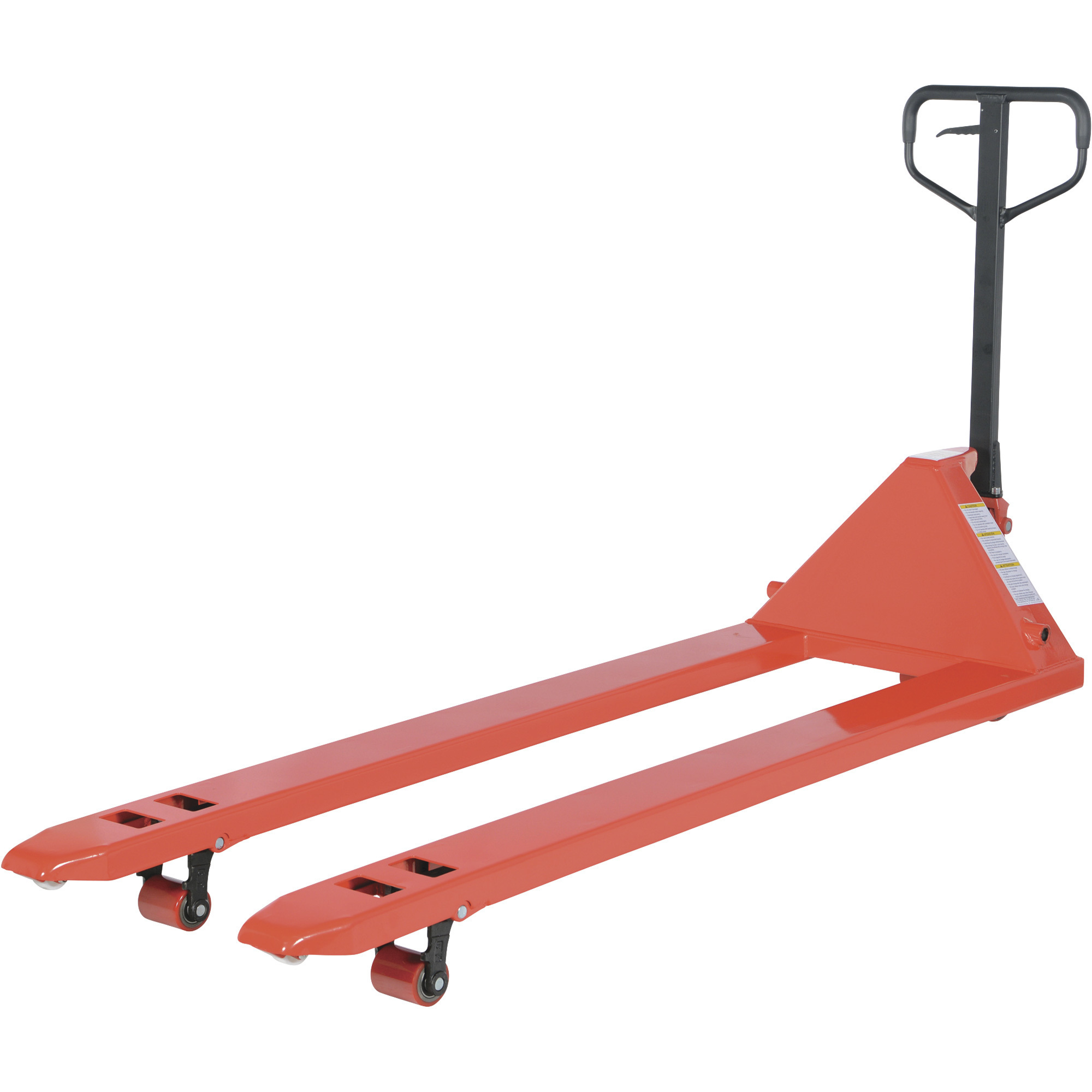Vestil Full-Featured Pallet Truck - 4,400-Lb. Capacity, Poly-On-Steel Wheels, 72in.L x 27in.W Forks, Model# PM4-2772